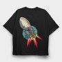 Football Planet Blast, Tricou Oversize Barbati (Unisex)