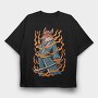Fox Samurai, Tricou Oversize Barbati (Unisex)