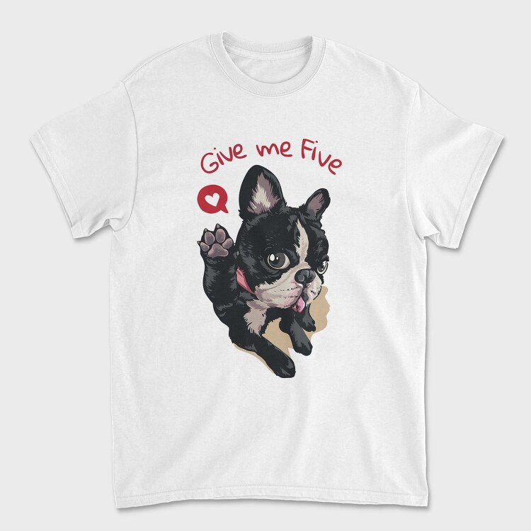 Frenchie Five Love, Tricou Barbati (Unisex)