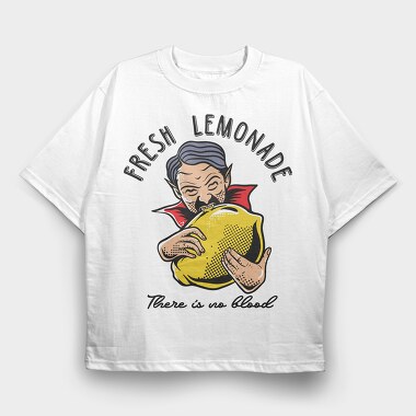 Fresh Lemon Vampire, Tricou Oversize Barbati (Unisex)