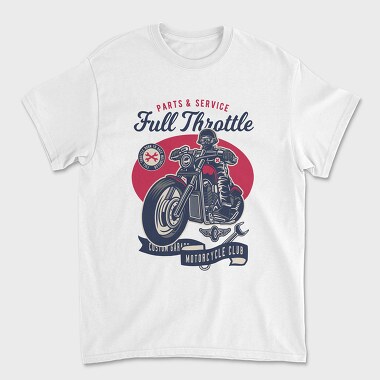 Full Throttle Garage, Tricou Barbati (Unisex)
