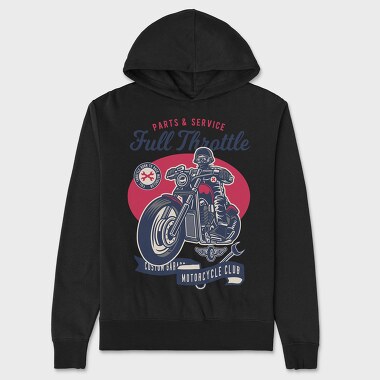 Full Throttle Garage, Hanorac Oversize Barbati (Unisex)