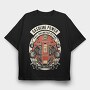Gasoline Power Motorcycle, Tricou Oversize Barbati (Unisex)