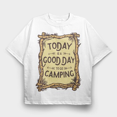 Good Day Camping, Tricou Oversize Barbati (Unisex)