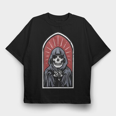 Grim Reaper Halo 1, Tricou Oversize Barbati (Unisex)