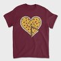 Heart Pizza Slice, Tricou Barbati (Unisex)
