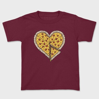 Heart Pizza Slice, Tricou Copii