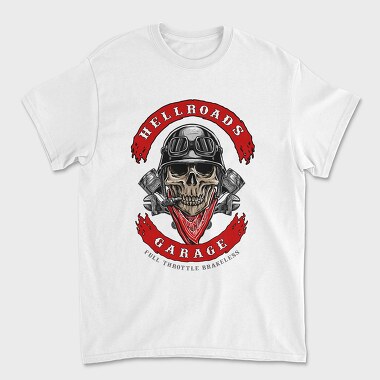 Hellroads Garage, Tricou Barbati (Unisex)