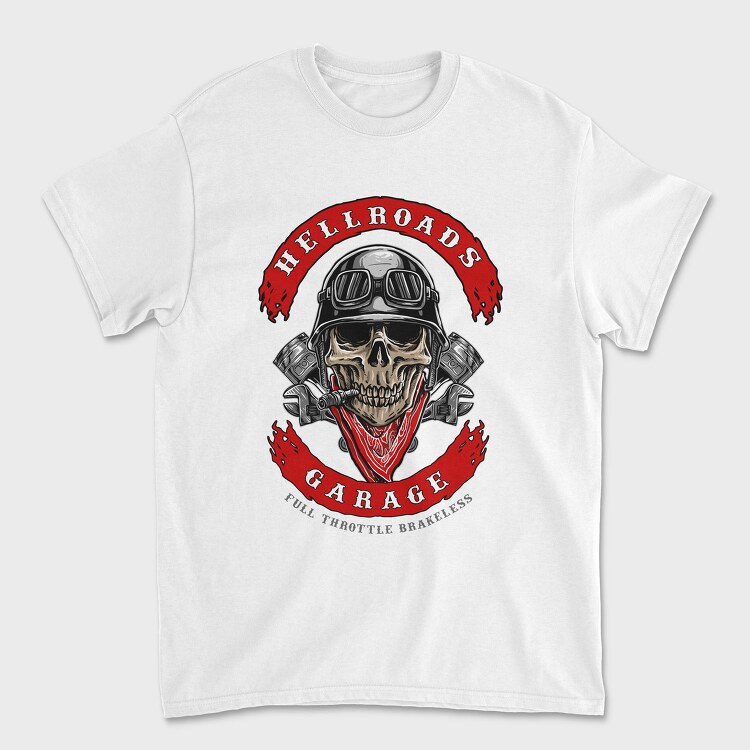 Hellroads Garage, Tricou Barbati (Unisex)