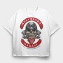 Hellroads Garage, Tricou Oversize Barbati (Unisex)