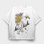 Hiking Adventure, Tricou Oversize Barbati (Unisex)