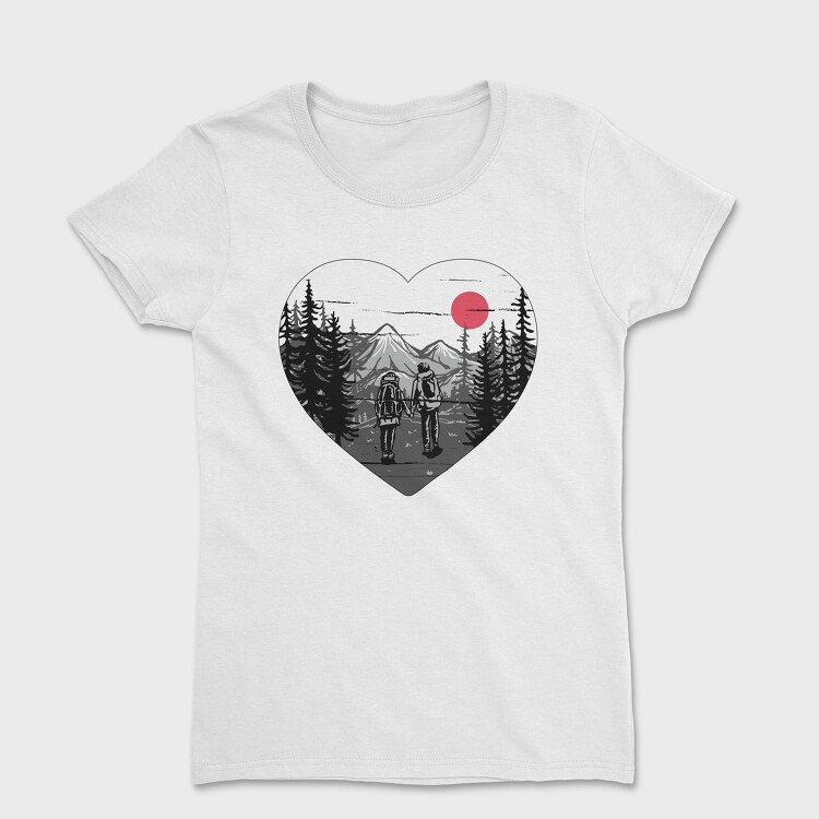 Hiking Heart Adventure, Tricou Femei