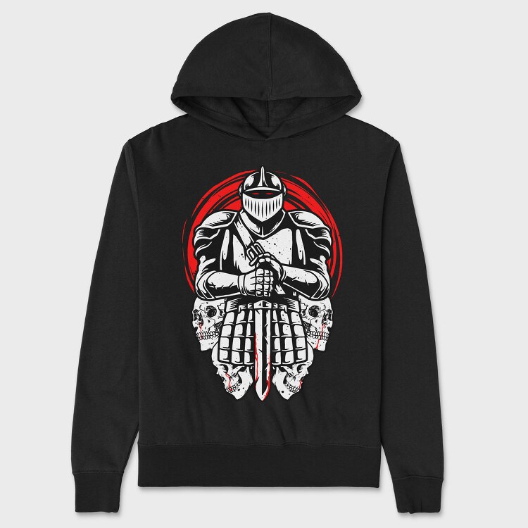 Knight Skull Armor, Hanorac Oversize Barbati (Unisex)