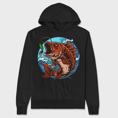 Koi Fish Bite, Hanorac Oversize Barbati (Unisex)