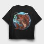 Koi Fish Bite, Tricou Oversize Barbati (Unisex)