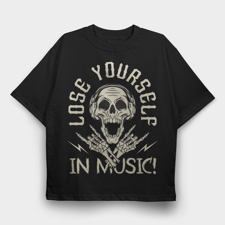 Lose Yourself In Music, Tricou Oversize Barbati (Unisex)