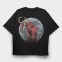 Mammoth Moon, Tricou Oversize Barbati (Unisex)