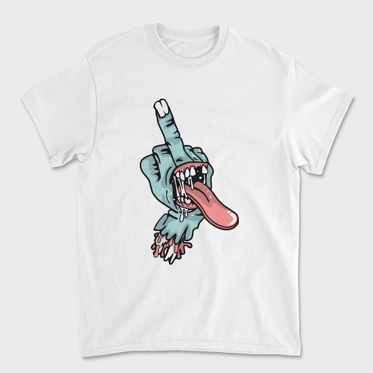 Middle Finger Tongue, Tricou Barbati (Unisex)