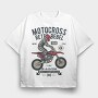 Motocross Rebel Race, Tricou Oversize Barbati (Unisex)