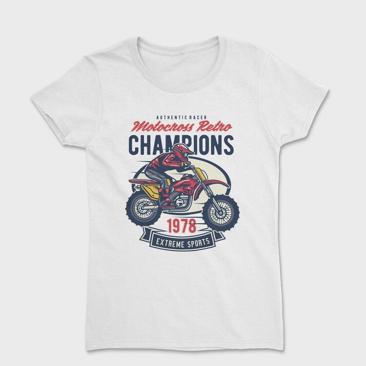 Motocross Retro Champions, Tricou Femei