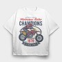 Motocross Retro Champions, Tricou Oversize Barbati (Unisex)