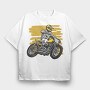 Motorcross Rider, Tricou Oversize Barbati (Unisex)