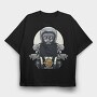 Motorcycle Rider 1, Tricou Oversize Barbati (Unisex)