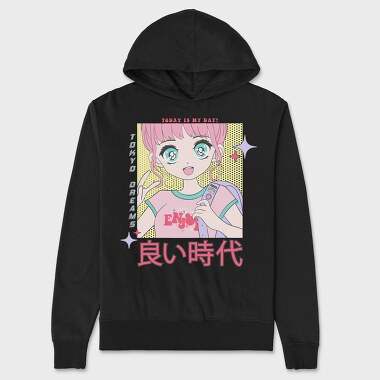 Pink Dreams Day, Hanorac Oversize Barbati (Unisex)
