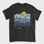 Mountain Tent Sunrise, Tricou Barbati (Unisex)