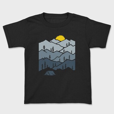 Mountain Tent Sunrise, Tricou Copii