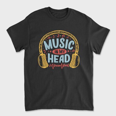 Music In My Head, Tricou Barbati (Unisex)