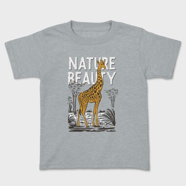 Nature Beauty Giraffe, Tricou Copii