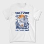 Nature Campfire Call, Tricou Barbati (Unisex)