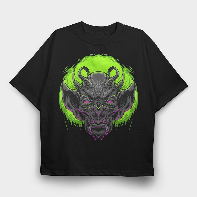 Neon Demon Roar, Tricou Oversize Barbati (Unisex)