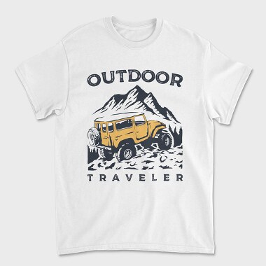 Outdoor Traveler, Tricou Barbati (Unisex)