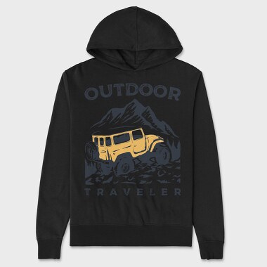 Outdoor Traveler, Hanorac Oversize Barbati (Unisex)
