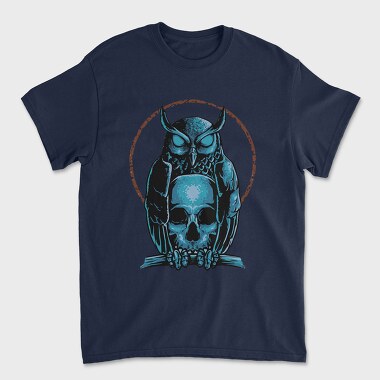 Owl Skull Emblem, Tricou Barbati (Unisex)