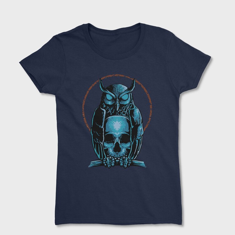 Owl Skull Emblem, Tricou Femei