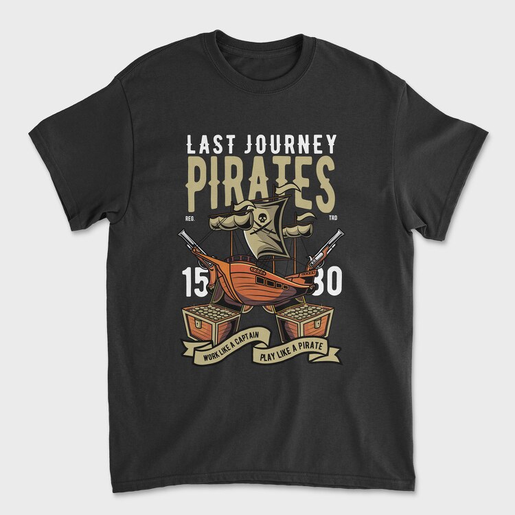 Pirate Captains Treasure, Tricou Barbati (Unisex)