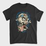 Popcorn Skull 3D, Tricou Barbati (Unisex)
