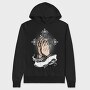 Praying Hands Cross, Hanorac Oversize Barbati (Unisex)