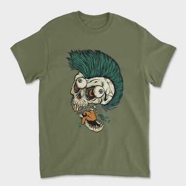 Punk Skull, Tricou Barbati (Unisex)