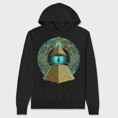 Pyramid Alien Portal, Hanorac Oversize Barbati (Unisex)