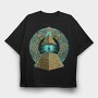Pyramid Alien Portal, Tricou Oversize Barbati (Unisex)