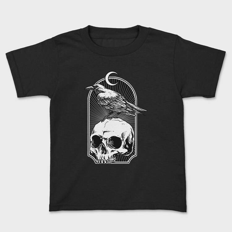Raven Moon Skull, Tricou Copii