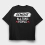 Remove Red Cross, Tricou Oversize Barbati (Unisex)