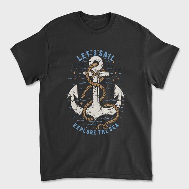 Sail The Sea, Tricou Barbati (Unisex)