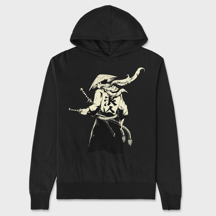 Samurai Sword, Hanorac Oversize Barbati (Unisex)