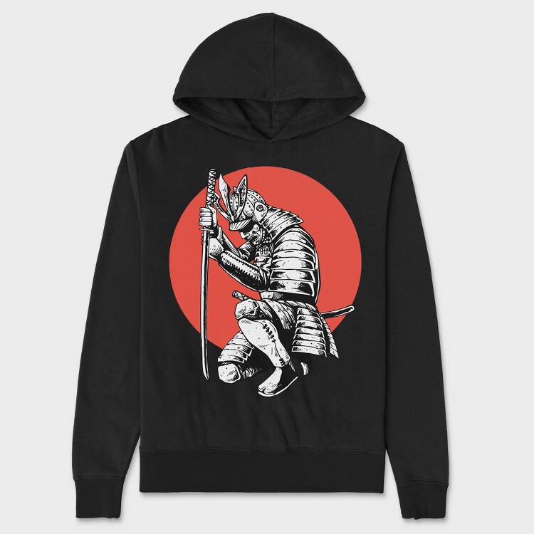 Samurai Warrior, Hanorac Oversize Barbati (Unisex)