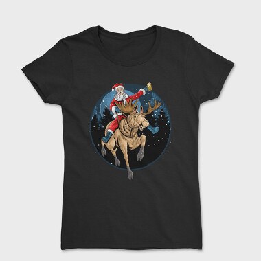Santa Moose Ride, Tricou Femei
